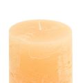 Floristik24 Žvakės abrikosinės šviesios stulpinės žvakės 85×150mm 2vnt