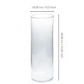 Floristik24 Aukšta stiklinė vaza kūgio formos gėlių vazos stiklas 30cm Ø10,5cm
