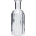 Floristik24 Butelių vaza stiklinė vaza aukšta vaza skaidri Ø7,5cm H19,5cm