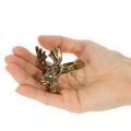 Metaliniai servetėlių žiedai su elnio galva, aukso spalvos, 6 cm, 4 vnt. | Floristik24.lt