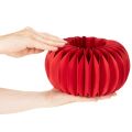 Popierinė dekoracija korio formos popierinis moliūgas apvalus modernus stalo papuošimas 24 cm 4 vnt. | Floristik24.lt