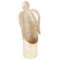 Floristik24 Žvakidė angelo figūrėlė, auksinė, šventinė dekoracija, 27 cm