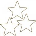 Floristik24 Advento puošmena, Kalėdų puošmena žvaigždė, puošmena žvaigždė džiutas W15,5cm 8 vnt