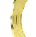 Floristik24 Aliuminio plokščia viela auksas 5mm 10m