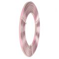 Floristik24 Aliuminio plokščia viela rožinė 5mm 10m