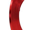 Floristik24 Aliuminio plokščia viela raudona 5mm 10m