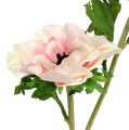 Floristik24 Dirbtinis anemonas rožinis 6vnt
