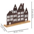 Namo eilės dekoracija, metalinė su mediniu pagrindu, 30 cm | Floristik24.lt
