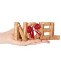 Kalėdinė dekoracija „Noel“ užrašas su kaspinu, 18 cm | Floristik24.lt