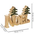 Kalėdinė dekoracija Noel stovas su dviem eglėmis 18 cm | Floristik24.lt