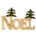 Kalėdinė dekoracija Noel stovas su dviem eglėmis 18 cm | Floristik24.lt