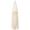 Dekoratyvinė nykštuko figūrėlė, šviesios keramikos, skandinaviško stiliaus, 18 cm, 3 dalys | Floristik24.lt