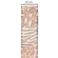 Dekoratyvinė juostelė, gyvūnų raštas, leopardo raštas, dovanų juostelė, 25 mm pločio, 20 m ilgio | Floristik24.lt