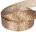 Leopardo rašto dovanų juostelė kūrybingam dekoravimui ir floristikai, 25 mm x 20 m | Floristik24.lt