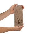 Stalo įrankių maišelis su elnio motyvu, pagamintas iš veltinio, 26 cm, 4 dalys | Floristik24.lt