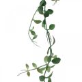 Floristik24 Lapų girlianda žalia Dirbtinių žalių augalų deko girlianda 190cm