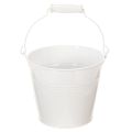 Floristik24 Balti skardiniai kibirėliai Ø14cm, aukštis 12cm, 6 vnt.