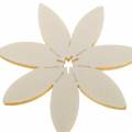 Floristik24 Medinės gėlės išsibarsčiusios baltos, rudos Ø4cm 72p