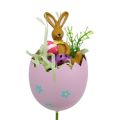 Floristik24 Gėlių kamštelio kiaušinis su gyvūnų rūšimi. 8cm L30cm 4vnt