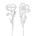 Floristik24 Pavasario puošmena gėlių kamštis augalo kištukas 63,5cm 2vnt
