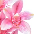 Floristik24 Cymbidium dirbtinė orchidėja 5 žiedai rožinės spalvos 65cm