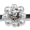 Floristik24 Dekoratyvinis segtukas su perlo žiedu 2,5cm 6vnt