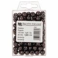 Dekoratyviniai karoliukai rudi Ø10mm 115 vnt | Floristik24.lt