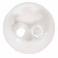 Dekoratyviniai karoliukai balti Ø20mm 12 vnt | Floristik24.lt