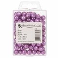 Dekoratyviniai karoliukai Ø10mm violetiniai 115 vnt | Floristik24.lt