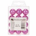Dekoratyviniai karoliukai Ø2cm violetiniai 12 vnt | Floristik24.lt
