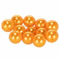 Floristik24 Dekoratyviniai karoliukai Ø2cm oranžiniai 12 vnt