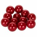 Floristik24 Dekoratyviniai karoliukai Ø2cm raudoni 12 vnt