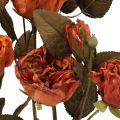 Floristik24 Deco rožių puokštė dirbtinių gėlių rožių puokštė oranžinė 45cm 3vnt