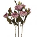 Floristik24 Deco rožių puokštė dirbtinių gėlių rožių puokštė violetinė 45cm 3vnt