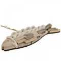 Dekoratyvinė žuvytė iš dreifuojančios medienos medinės žuvelės gamtos jūrinė puošmena 31cm