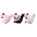 Floristik24 Dekoratyviniai viščiukai Velykų dekoravimo figūrėlės višta 8,5cm 3vnt