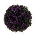 Floristik24 Dekoratyvinis rutulys violetinis iš gėlių augalinis rutulys dirbtinis Ø15cm 1vnt