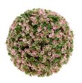 Floristik24 Dekoratyvinis rutulys rožinis žalias dirbtinių gėlių rutulys Ø18cm 1vnt