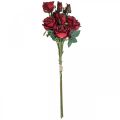 Floristik24 Deco rožės raudonos dirbtinės rožės šilkinės gėlės 50cm 3vnt