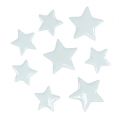 Floristik24 Deco žvaigždės pabarstyti baltai 4-5cm 72p