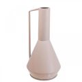 Floristik24 Dekoratyvinė vaza metalinis dekoratyvinis ąsotis šviesiai rožinis 19,5cm H38,5cm