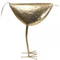 Deco paukštis Deco figūrėlė paukštis auksinė metalo puošmena 46×16×39cm