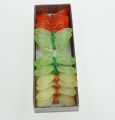 Floristik24 Dekoratyviniai drugeliai ant vielos, margaspalviai 8 cm