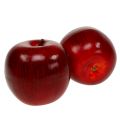 Floristik24 Dekoratyviniai obuoliai raudoni, lakuoti Ø8cm 6vnt