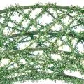 Žalias dekoratyvinis vielos tinklo vainikas „pasidaryk pats“ projektams, 19 cm, 2 vnt. | Floristik24.lt