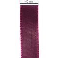 Dovanų juostelė, violetinė taftos juostelė, elegantiškai blizganti, 25 mm pločio, 50 m ilgio | Floristik24.lt