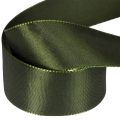 Satininė juostelė dovanų pakavimui, taftos juostelė, žalia, 40 mm pločio, 5 m ilgio | Floristik24.lt