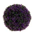 Floristik24 Dekoratyvinis rutulys violetiniame augaliniame rutulyje dirbtinis Ø18cm 1vnt