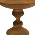 Dekoratyvinis dubuo ant kojos dubuo rūdžių atrodo metalinis Ø22cm H18,5cm | Floristik24.lt
