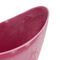 Floristik24 Dekoratyvinis dubuo plastikinis rožinis 20cm x 9cm A11,5cm, 1vnt
